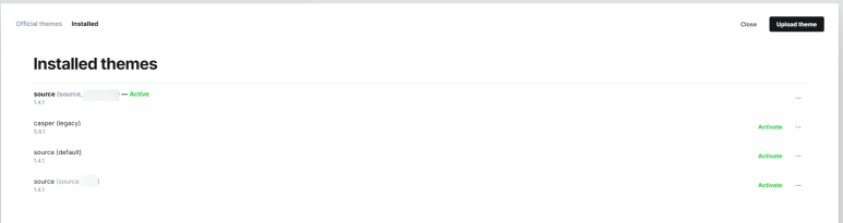 테마 업로드 창